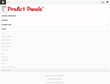 Tablet Screenshot of proartpanels.com